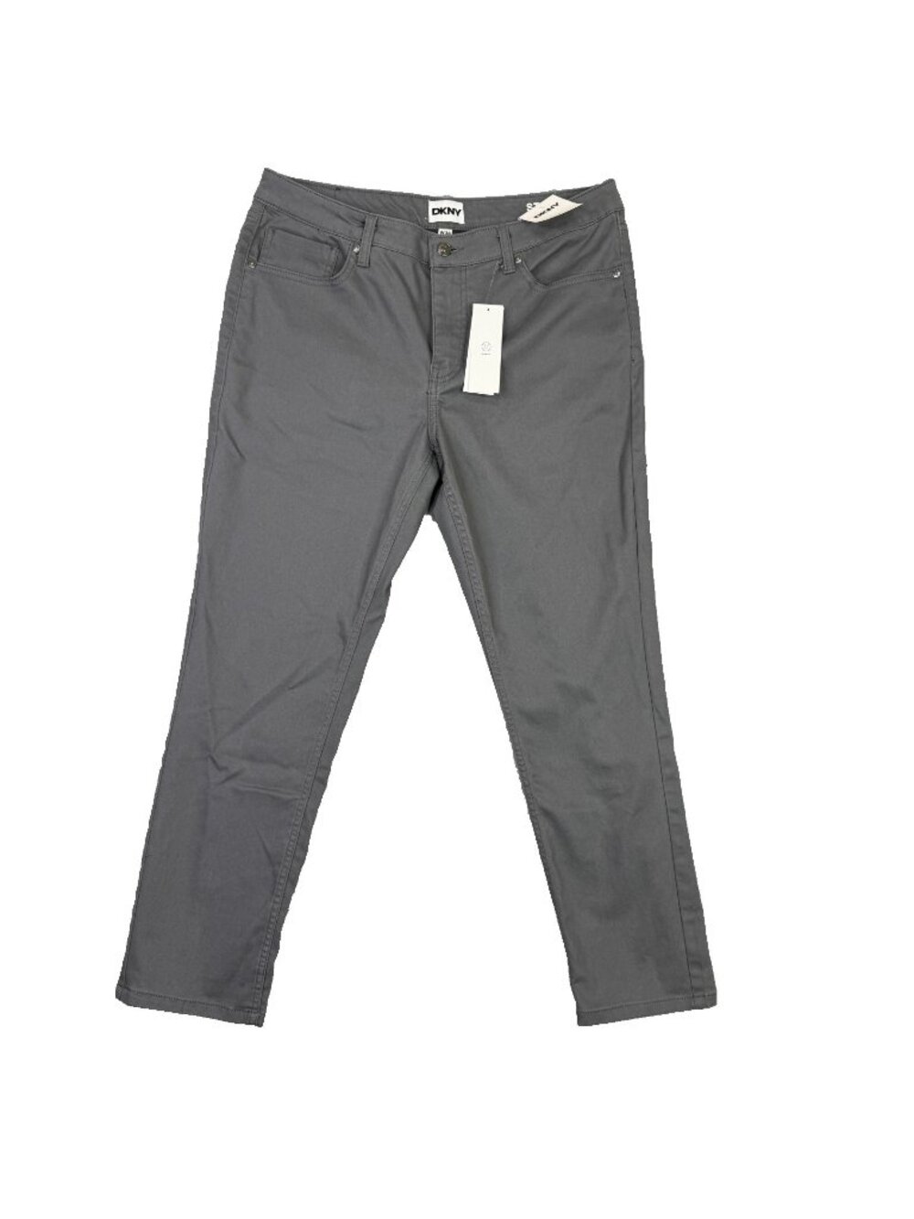 DKNY Pants Mens 34x30 Gray Stanton Slim Fit Ultimate Stretch 5 Pockets NWT